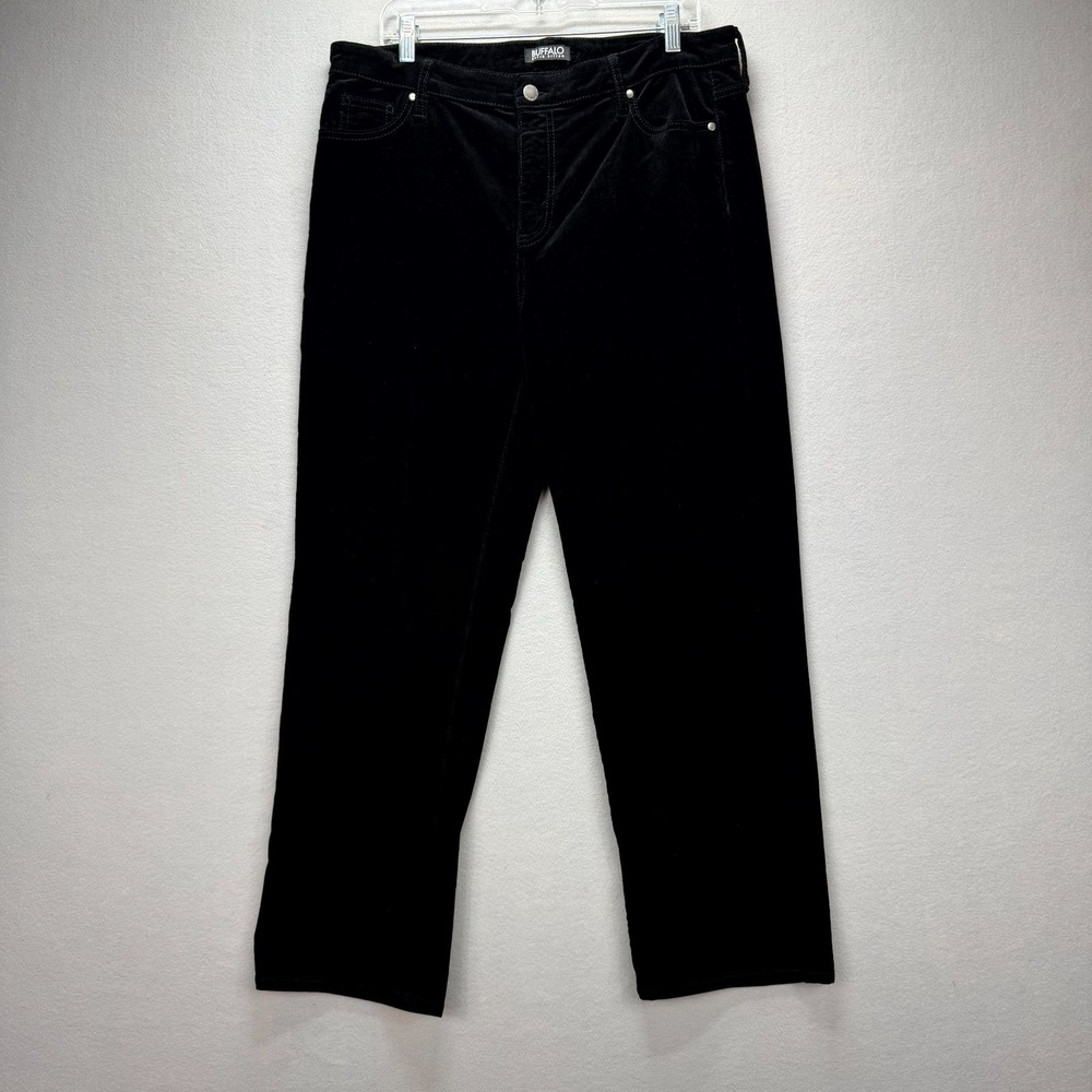 Buffalo David Bitton Corduroy Pants Womens 36x29* Black Stretch Straight Leg‎